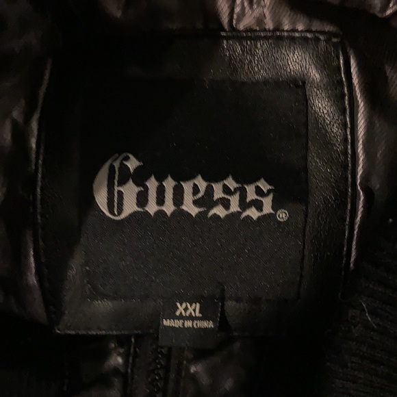 Guess XXL black vegan leather jacket - Picture 4 of 5